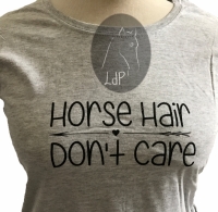 Kinder T-Shirt Horse Hair Dont Care